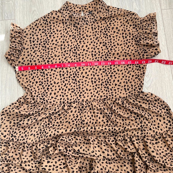 Beautiful Stylish Sexy Leopard Print Short Dress - Picture 12 of 16